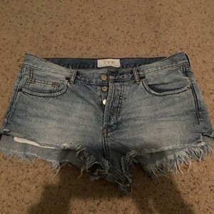 Free people denim shorts